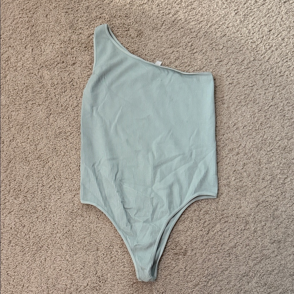 Nikibiki One Shoulder Blue Bodysuit